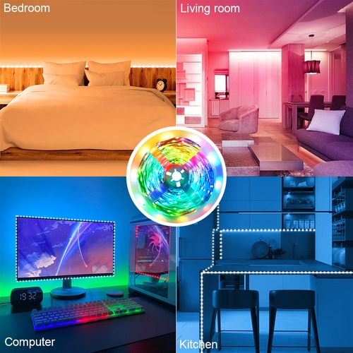 150-LED SMD3528 24W RGB IR44 Light Strip with IR Remote - Image 2