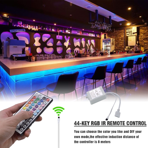 150-LED SMD3528 24W RGB IR44 Light Strip with IR Remote - Image 6