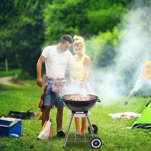 18 Inch Apple Charcoal Stove BBQ Grill For Outdoor Cooking - Image 6