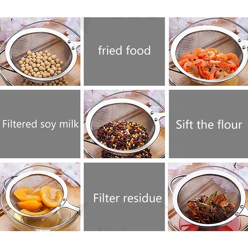 Stainless Steel 3 in 1 Liquid Colanders Set - Image 2