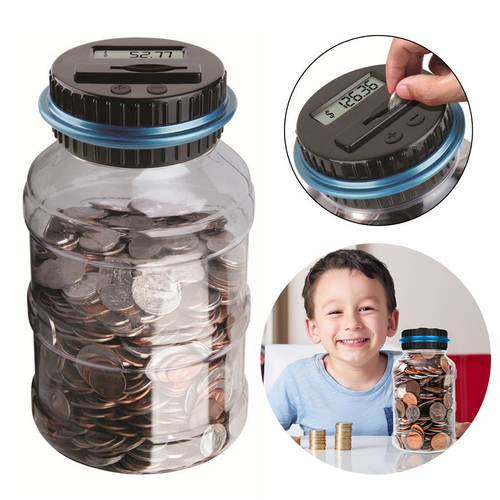 Digital Coin Counting Money Saving Box LCD Display - Image 2