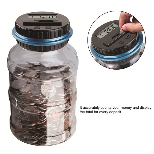 Digital Coin Counting Money Saving Box LCD Display - Image 5