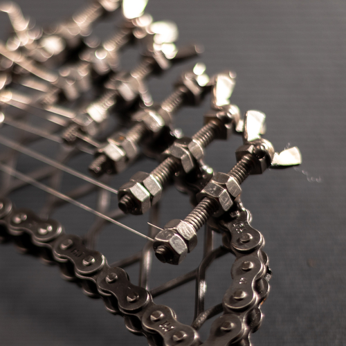 "The Original" Metal Electric Guitar Sculpture Heavy Metal Wall Art - Image 2