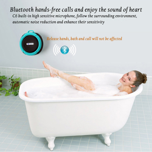 Mini Portable Waterproof Bluetooth Speaker with Suction Cup - Image 6