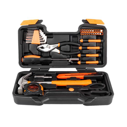 39PCS Hand Tool Set Home Measuring Tape Pliers Tool Kit - Image 2