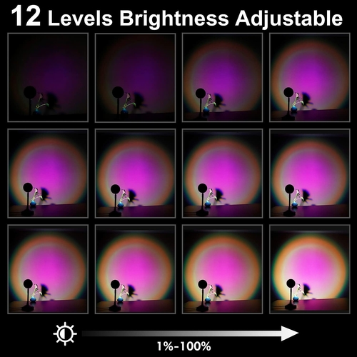 APP/Remote Control Sunset Lamp Rainbow Sunset Lamp - Image 3
