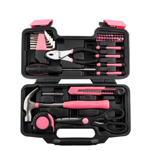 39PCS Hand Tool Set Home Measuring Tape Pliers Tool Kit - Image 4