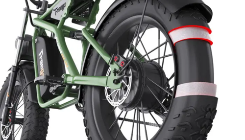 1400W Motor 7 Speed Gears Fat Tires Off Road Electric Bike - Image 5