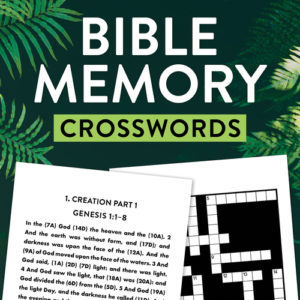 Bible Memory Crosswords Large Print