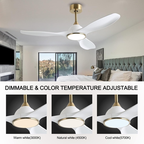 52 Inch Ceiling Fan With DC Motor And Remote Control - Image 4