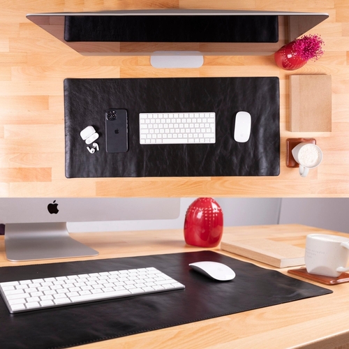 Rawlins Leather Desk Pads - 36x19 and 14.6x31.5 Inches - Image 3