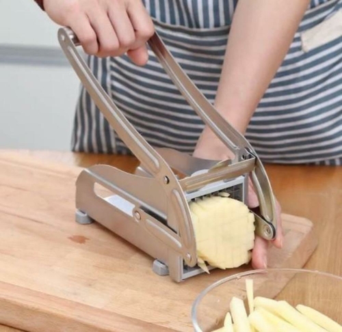 Stainless Steel French Fries and Potato Cutter with 2 Different Blades - Image 4