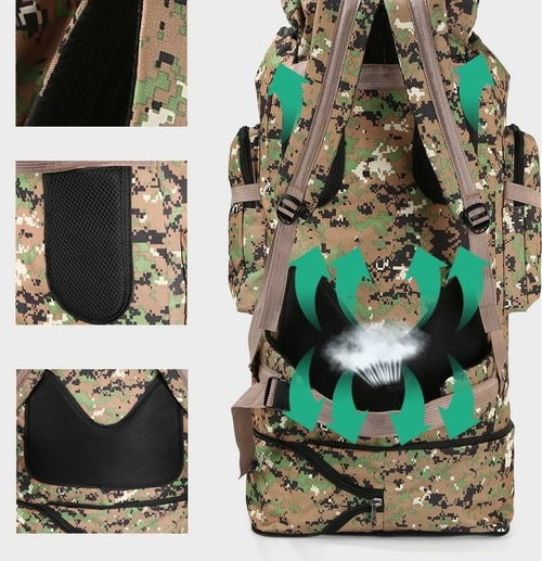Waterproof Outdoor Camping Hiking 100L Large Capacity Backpack - Image 5