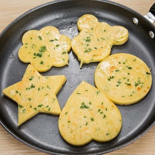 Stainless Steel 5 pc Egg and Pancake Mold Set - Image 5