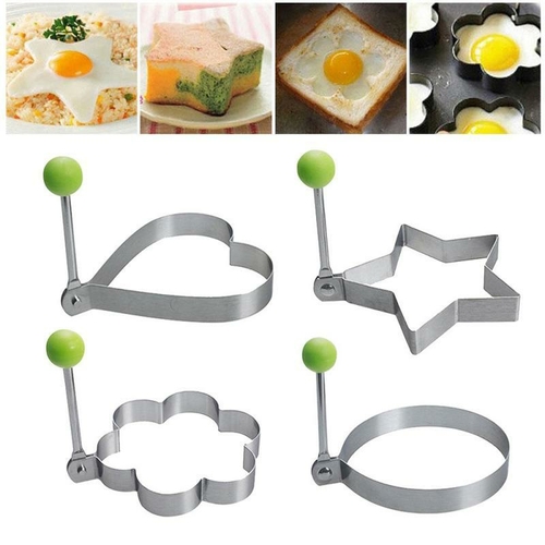 Stainless Steel 5 pc Egg and Pancake Mold Set - Image 7