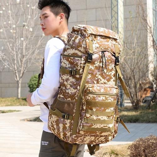 Waterproof Outdoor Camping 70L Military Backpack - Image 7