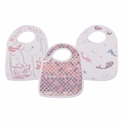 Under The Sea Bamboo Muslin Snap Bibs 3PK - Image 2