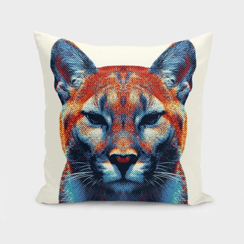 Puma - Colorful Animals Cushion/Pillow